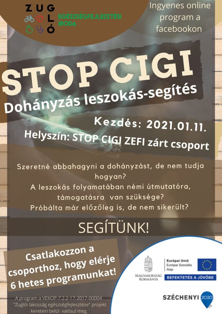 Stop cigi dohányzás leszokás segítő