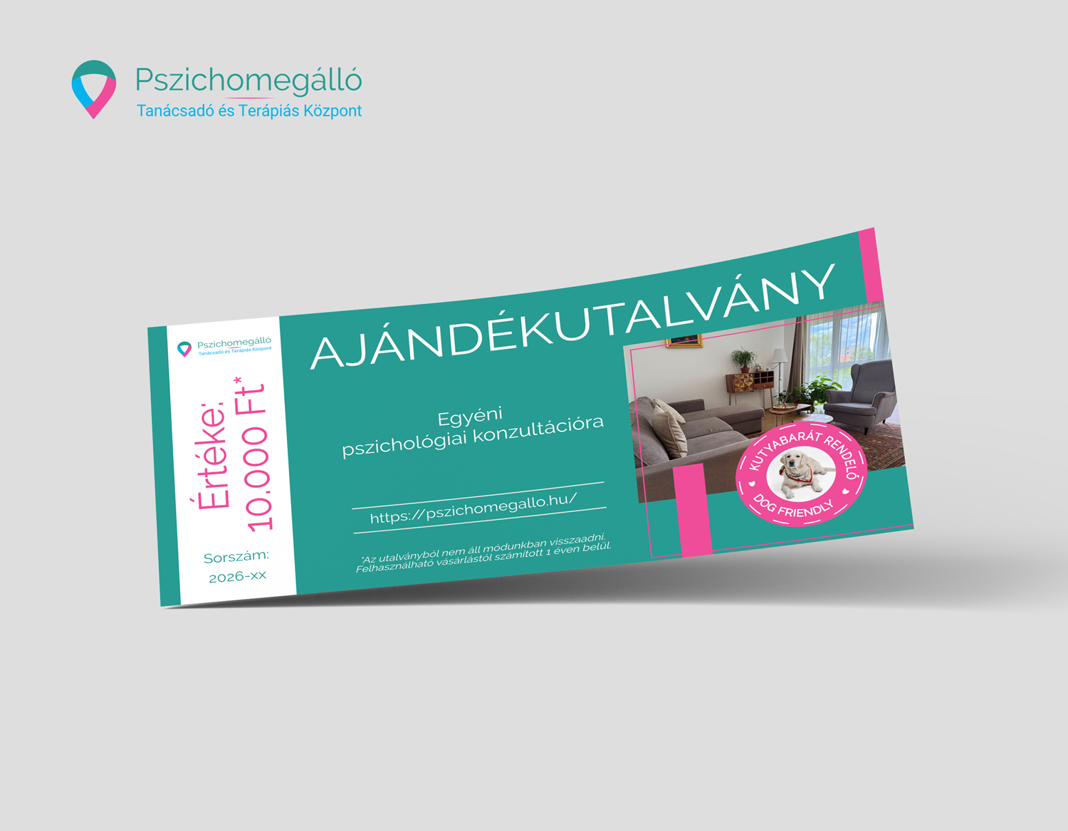 Pszichomegálló ajándékutalvány minta